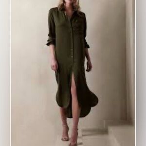 Olive Green Jersey Knit